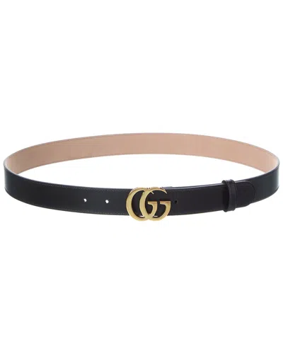 Gucci Leather Belt In Animal Print