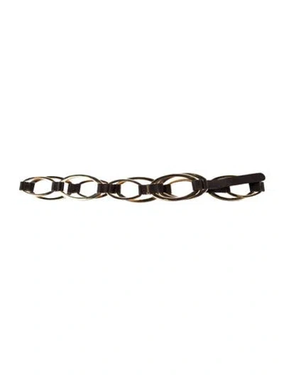 Pre-owned Gucci Leather Belt In Brown