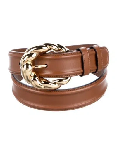 Pre-owned Gucci Leather Belt In Brown