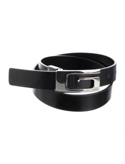 Pre-owned Gucci Leather Belt Kit In Black