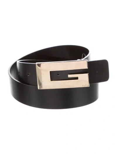 Pre-owned Gucci Leather Belt Kit In Black