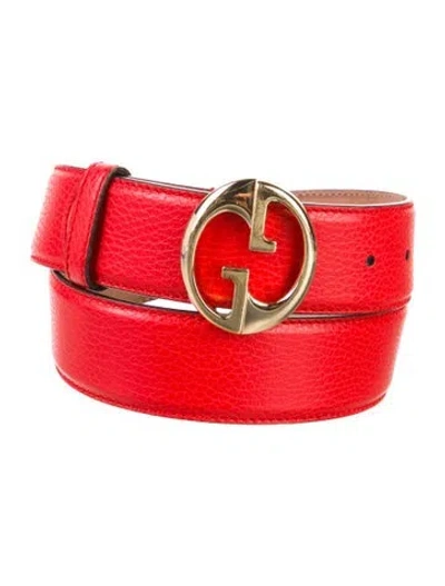 Pre-owned Gucci Leather Belt Kit In Black