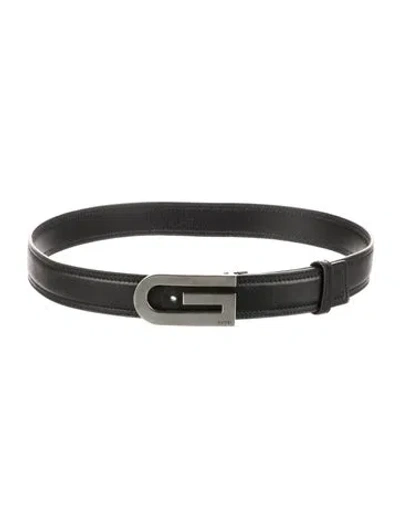 Pre-owned Gucci Leather Belt Kit In Black