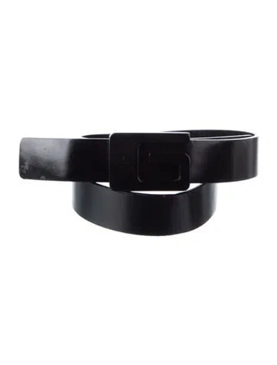 Pre-owned Gucci Leather Belt Kit In Black
