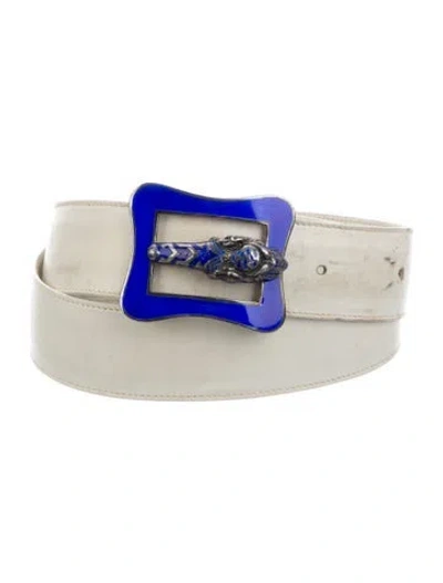 Pre-owned Gucci Leather Belt Kit In Neutrals