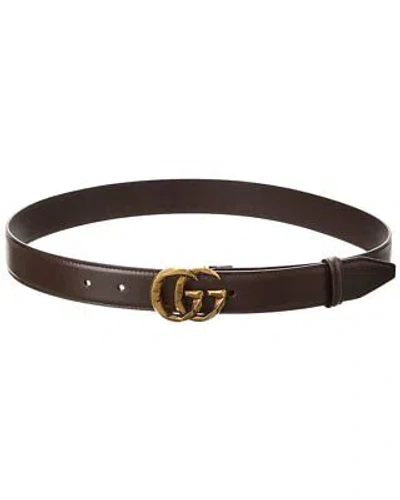Pre-owned Gucci Leather Belt Men's In Brown