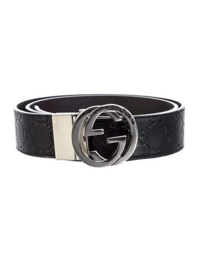 Pre-owned Gucci Leather Belt In Multi