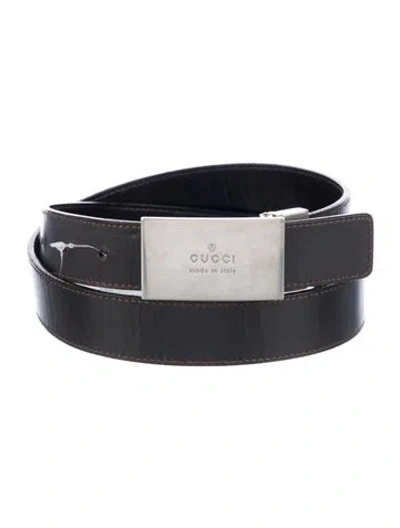 Pre-owned Gucci Leather Belt In Multi