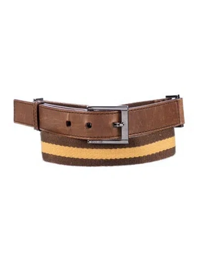 Pre-owned Gucci Leather Belt In Multi