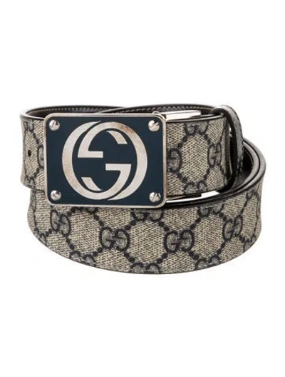 Pre-owned Gucci Leather Belt In Neutral