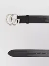 GUCCI LEATHER BELT WITH ADJUSTABLE FIT AND METAL HARDWARE