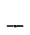 Gucci Leather Belt With Crystal Dionysus Buckle In Black