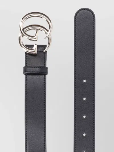 Gucci Leather Belts Adjustable Silver Hardware