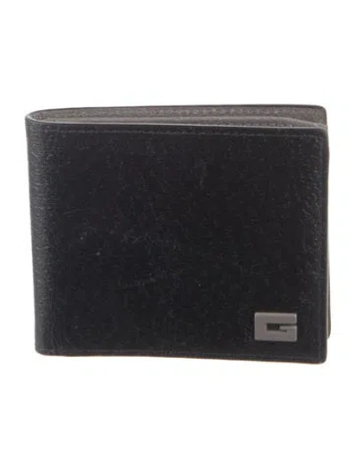 Pre-owned Gucci Leather Bifold Wallet In Black