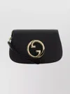 Gucci Leather Blondie Clutch Wrist Strap In Black