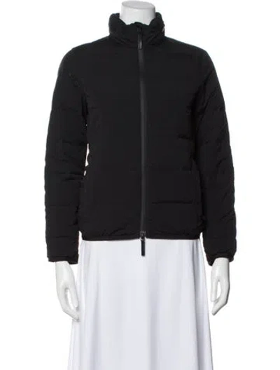 Pre-owned Gucci Leather Bomber Jacket In Gray
