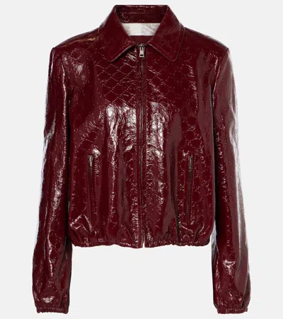 GUCCI LEATHER BOMBER JACKET