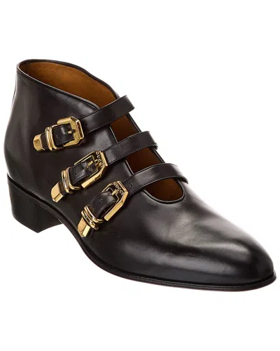 Gucci Leather Boot In Black