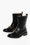 Gucci Leather Booties With Iconic Details In Black