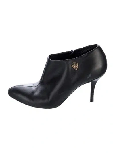 Pre-owned Gucci Leather Boots In Black