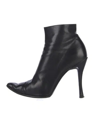 Pre-owned Gucci Leather Boots In Blue