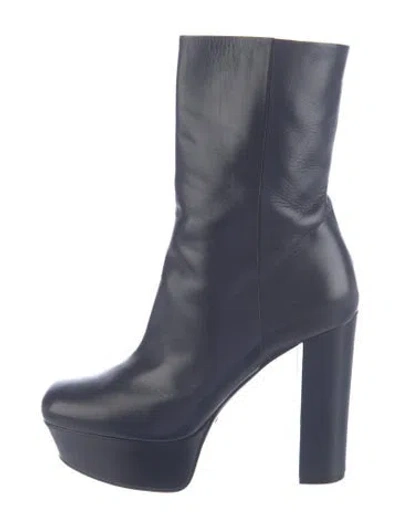 Pre-owned Gucci Leather Boots In Blue