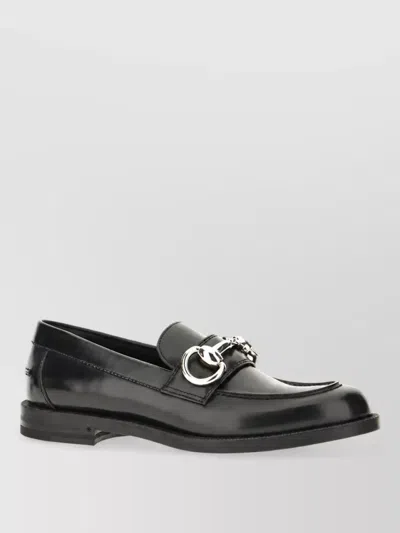 Gucci Leather Boulevard Loafers In Black