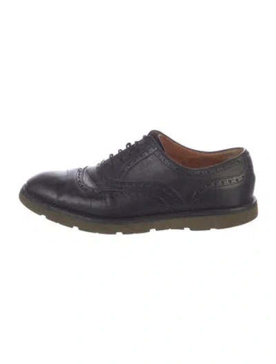 Pre-owned Gucci Leather Brogues In Blue