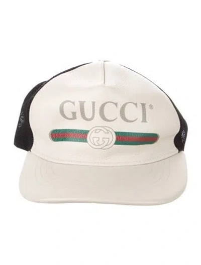 Pre-owned Gucci Leather Cap In Neutral