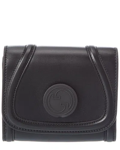 Gucci Leather Card Case In Black