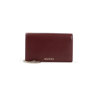 Gucci Leather Chain Wallet Women