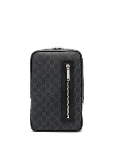 Gucci Leather Clutch Bag With Logo