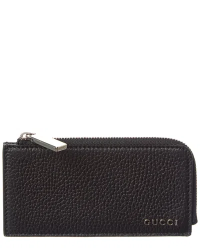 Gucci Leather Coin Wallet In Black