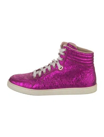Pre-owned Gucci Leather Colorblock Pattern Sneakers