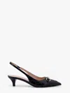 Gucci Horsebit Gg 45 Leather Slingback Pumps