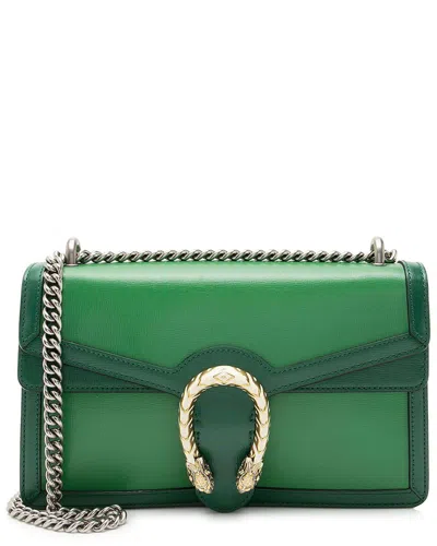 Gucci Leather Dionysus Medium Shoulder Bag (authentic Pre-loved) In Green