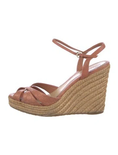 Pre-owned Gucci Leather Espadrilles In Multi