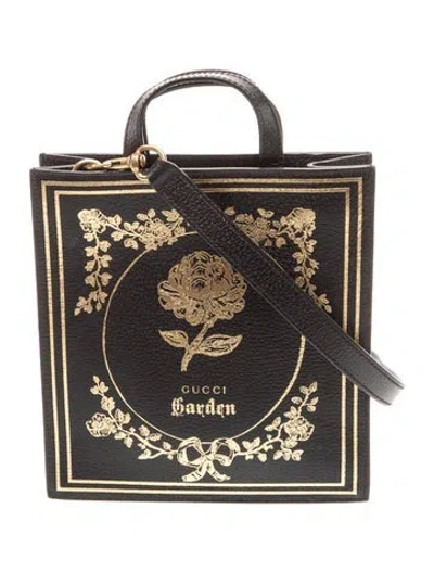 Pre-owned Gucci Leather Garden In Black