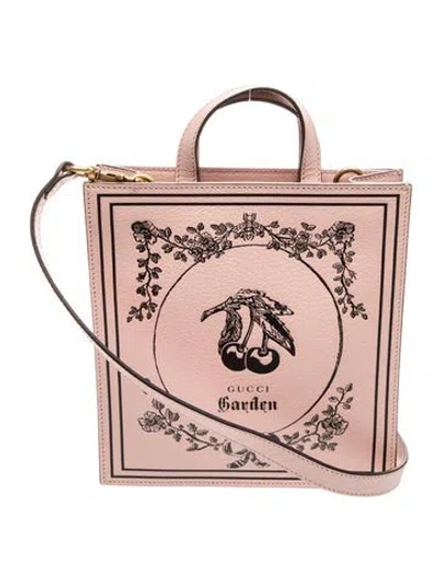 Pre-owned Gucci Leather Garden In Pink