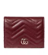 GUCCI LEATHER GG MARMONT CARD CASE