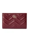 GUCCI LEATHER GG MARMONT WALLET