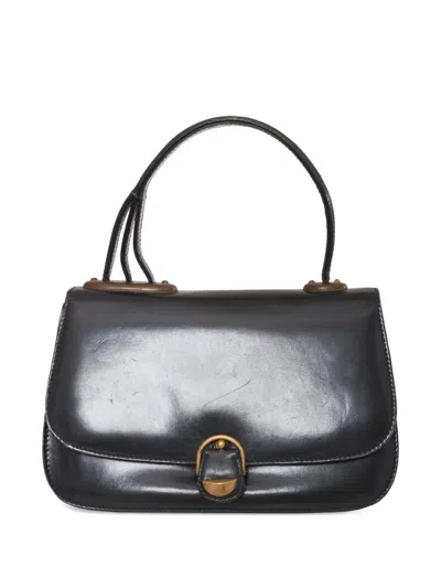Pre-owned Gucci Leather Handbag In Black