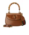 Gucci Leather Handbag In Brown