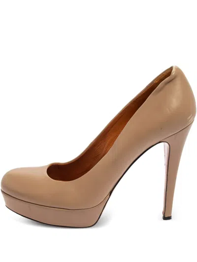 Pre-owned Gucci Leather Heeled Pumps