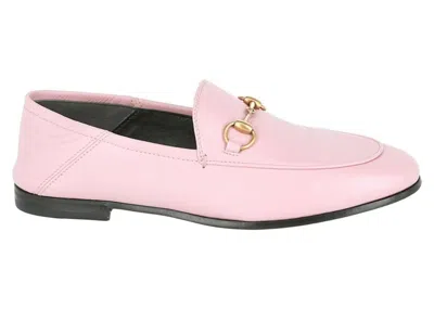 Pre-owned Gucci Leather Horsebit Loafer (women's) Sneakers In Perfect Pink