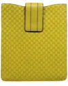 Gucci Leather Ipad Cover In Yellow