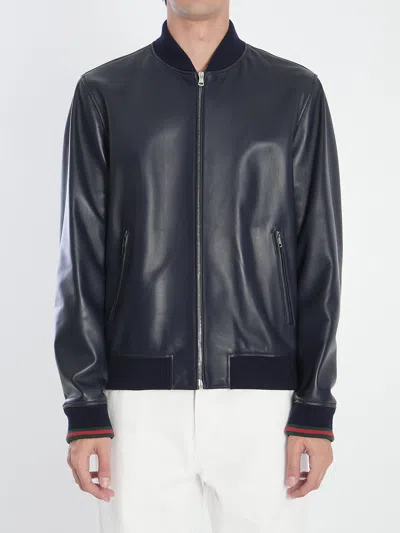 GUCCI GUCCI LEATHER JACKET