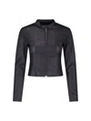 Gucci Leather Jacket In Black