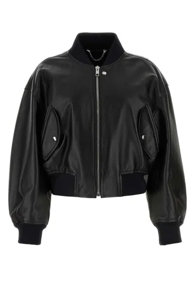 Gucci Leather Jackets In Black