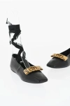 Gucci Logo-plaque Leather Ballerina Shoes